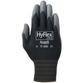 HyFlex Lite Gloves, 8, White