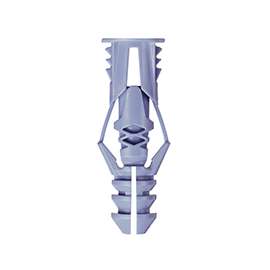 COBRA ANCHORS 172R Wall Anchor, 1-1/4 in L, Polyethylene, 46 lb