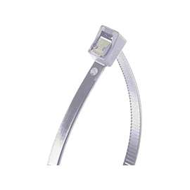 GB 46-308SC Cable Tie, Double-Lock Locking, 6/6 Nylon, Natural
