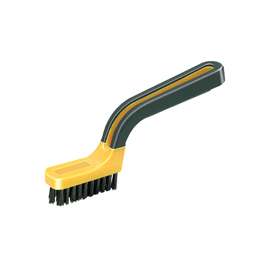 ALLWAY TOOLS GB Grout Brush, 7 in L Blade, 3/4 in W Blade, Nylon Blade, Soft-Grip Handle