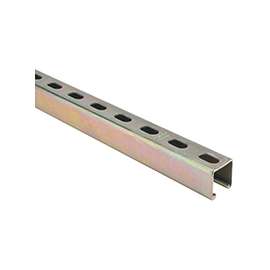 SuperStrut ZA1200HS 6 Conduit Strut Channel, Steel, Gold, Galvanized