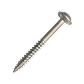 Kreg SML-C1-500 Pocket-Hole Screw, #8 Thread, 1 in L, Coarse Thread, Maxi-Loc Head, Square Drive, Steel, Zinc, 500 PK