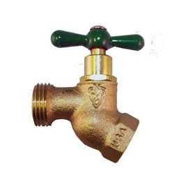 arrowhead 253LF Hose Bibb, 1/2 x 3/4 in Connection, FIP x Male Hose Thread, 125 psi Pressure, Bronze Alloy Body