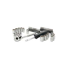 STANLEY STMT74860 Mechanics Tool Set, Chrome Vanadium Steel, Polished, Specifications: 1/4 in Drive Size