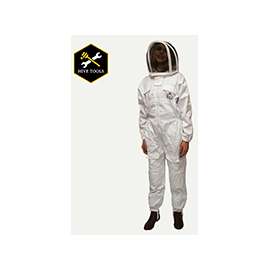HARVEST LANE HONEY CLOTHSM-101 Beekeeping Suit, M, Zipper Closure, Polycotton