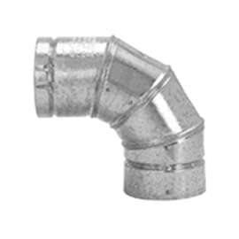 SELKIRK 104230 Elbow, 4 in Connection, Galvanized Steel