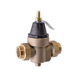 WATTS 1 LFN45BM1-U Pressure Reducing Valve, 1 in, NPT x NPT Female, Silicone Alloy Body