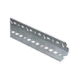 Stanley Hardware 4020BC Series N182-758 Slotted Angle Stock, 1-1/2 in L Leg, 24 in L, 14 ga Thick, Steel, Galvanized