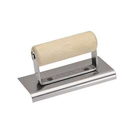 Marshalltown CE513S Hand Edger, 6 in L Blade, 6 in W Blade, Stainless Steel Blade, 1/2 in Lip, 3/8 in Lip Radius