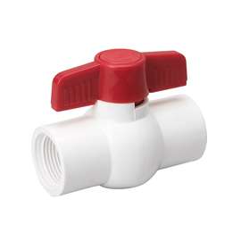 B & K 107-135HC Ball Valve, 1 in Connection, FPT x FPT, 150 psi Pressure, PVC Body