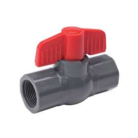 B & K 107-107 Ball Valve, 1-1/2 in Connection, FPT x FPT, 150 psi Pressure, PVC Body