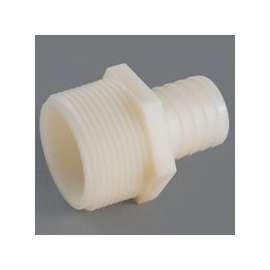 Anderson Metals 53701-0404 Connector, 1/4 x 1/4 in, MIP x Barb, Nylon