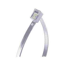 GB 46-314SC Cable Tie, Double-Lock Locking, 6/6 Nylon, Natural