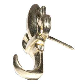 3PK BRS Push Pin Hanger