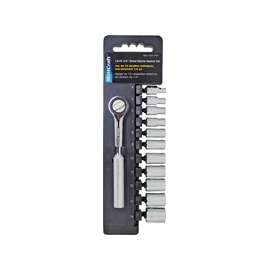 Vulcan 12PC-2 Socket Set, Chrome Vanadium Steel, Chrome