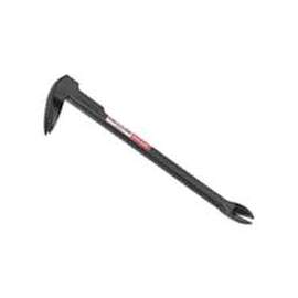 Vaughan 57030 Nail Puller, 12 in L, Flat Claw Tip, Steel, Black, 3/4 in Dia, 3 in W