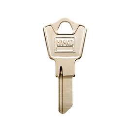 HY-KO 11010ES8M Key Blank, Brass, Nickel, For: ESP Vehicle Locks