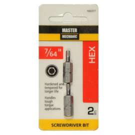 MM 2PK7/64"Hex Key1"Bit