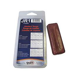 Dico 7100940 Buffing Compound, 1/2 in Thick, Jewelers Rouge, Red