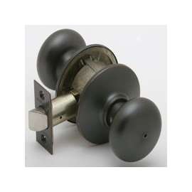 Schlage Plymouth Series F40 PLY716 Privacy Door Knob, Brass, Aged Bronze