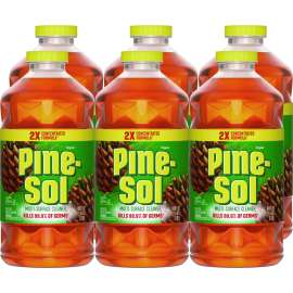 Multi-Surface Cleaner Disinfectant Concentrated, Pine Scent, 80 oz Bottle, 6/Carton