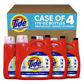Commercial HE Liquid Laundry Detergent, 170 oz Pour Bottle, 4/Carton