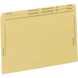 Patient File Pocket, Letter Size, Tan, 50/Box