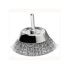 Weiler 36420 Wire Cup Brush, 2-3/4 in Dia, 1/4 in Arbor/Shank, Steel Bristle