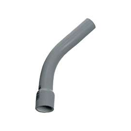 Carlon UA7AKB-CAR Conduit Elbow, 45 deg Angle, PVC, Gray
