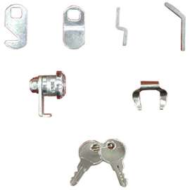 GRY MTL Mailbox Lock