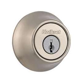 Kwikset 660 Series 66515CPK6 Deadbolt, 3 Grade, Keyed Alike Key, Steel, Satin Nickel, 2-3/8 x 2-3/4 in Backset