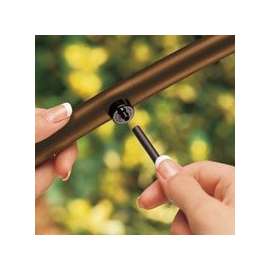 Rain Bird SW10/10PS Spot Watering Emitter, Single Outlet, Plastic, Black, For: 1/4 in or 1/2 in Drip Irrigation Tubing