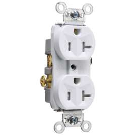 20A WHT Tamp Receptacle