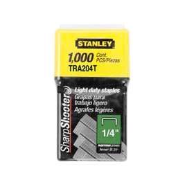 STANLEY TRA204T Wide Crown Staple, 29/64 in W Crown, 1/4 in L Leg, Galvanized