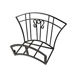 Landscapers Select HH003 Hose Hanger, 250 ft Capacity, Steel, Hammertone Black, Powder-Coated, Wall Mounting