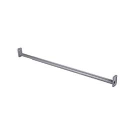 Prosource 21012ZCX-PS Adjustable Closet Rod, 18 to 30 in L, Steel, Silver