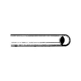 Mueller 1/2X5 Copper Tubing, 1/2 in, 5 ft L, Type M