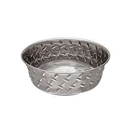 Loving Pets 7258 Pet Feeding Dish, 5 qt Volume, Stainless Steel, Silver