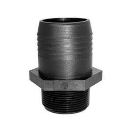 GREEN LEAF A112P Adapter, 1-1/2 in, MPT x Hose Barb, Polypropylene