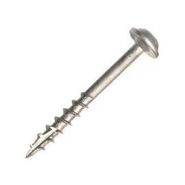 Kreg SML-C250-50 Pocket-Hole Screw, #8 Thread, 2-1/2 in L, Coarse Thread, Maxi-Loc Head, Square Drive, Carbon Steel