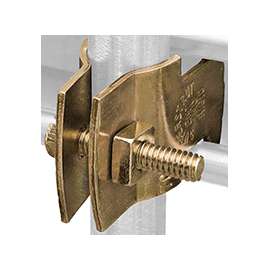SuperStrut Z703 1-25 Pipe Clamp, Steel, Gold, Galvanized