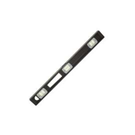 Johnson 3848 I-Beam Level, 48 in L, 3-Vial, Magnetic, Aluminum, Black