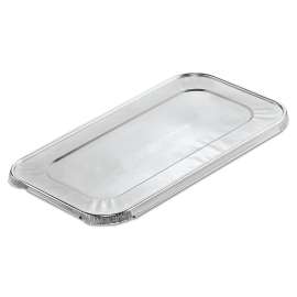 Steam Pan Foil Lids, Fits One-Third Size Pan, 0.5" Deep, 6.4 x 12.7, 200/Carton