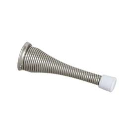 National Hardware N830-157 Door Stop, 3 in Projection, Steel, Satin Nickel