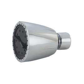 Boston Harbor B11204CP Shower Head, 1.75 gpm, 1/2-14 NPT Connection, Threaded, 1-Spray Function, Plastic, Chrome