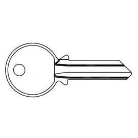 Y1 Nickel Plated Blank Key, 100/Pack