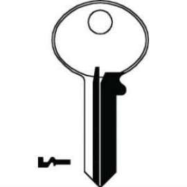 HL1 Brass Nickel Plated Blank Key, 100/Pack