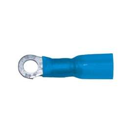 CALTERM 65711 Ring Terminal, 16 to 14 AWG Wire, Copper Contact, Blue