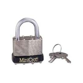 ProSource Padlock, Keyed Alike Key, Standard Shackle, 1/4 (6.3) in (mm) Dia Shackle, Steel Shackle