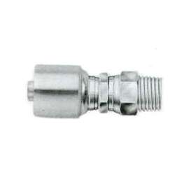 GATES MegaCrimp G25105-0808 Hose Coupling, 1/2-14, Crimp x NPTF, Straight Angle, Steel, Zinc